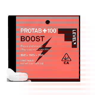 PROTAB+ BOOST [1pk] (100mg THC/20mg THCv/10mg CBG) by LEVEL