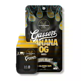Banana OG (1g) - Gassers All-In-One Liquid Diamonds Vape by Claybourne