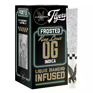 King Louis OG (2.5g) - Diamond Frosted Flyers Pre-Rolls by Claybourne
