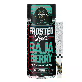 Baja Berry (2.5g) - Diamond Frosted Flyers Pre-Rolls by Claybourne