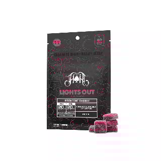 Midnight Cherry Lights Out Sleep Gummies | 100mg THC - 100mg CBN