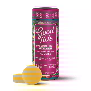 Passionfruit 1:1:1 CBD + CBN Single-Strain Rosin Gummies | Sleep | 100mg by Good Tide