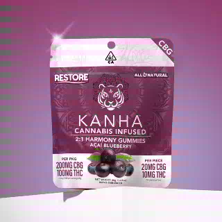 Harmony Restore 2:1 Acai Blueberry [10pk] (200mg CBG /100mg THC)