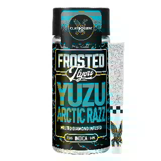 Yuzu Arctic Razz (2.5g) - Diamond Frosted Flyers Pre-Rolls by Claybourne