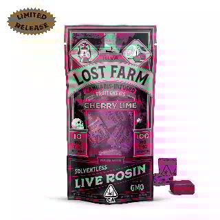 Cherry Lime x GMO [10pk] (100mg) by Lost Farm