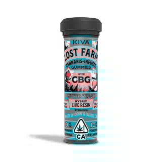 1:1 White Peach CBG x White Widow [10pk] (100mg CBG/100mg THC) by Lost Farm