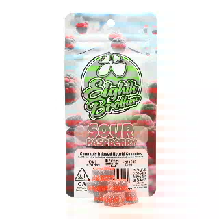 Sour Raspberry Gummies 10pk (100mg)