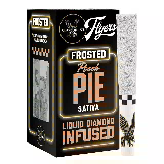 Peach Pie (2.5g) - Diamond Frosted Flyers Pre-Rolls