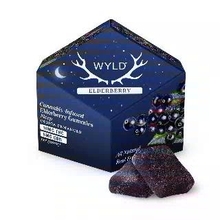 Elderberry 2:1 CBN + Indica Enhanced Gummies | 100mg THC:50mg CBN by WYLD