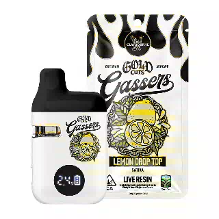 Lemon Drop Top (1g) - Gassers All-In-One Gold Cuts Live Resin Vape by Claybourne