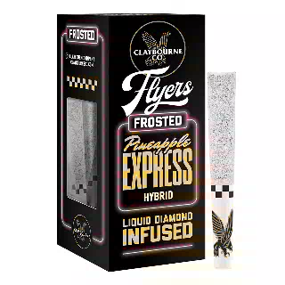 Pineapple Express- Diamond Infused 0.5g Prerolls 5pk [2.5g] by Claybourne