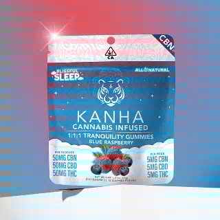1:1:1 Sleep Tranquility (50mg CBD/50mg THC/50mg CBN) [10pk]