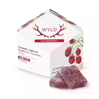 Raspberry Sativa Enhanced Gummies (100mg THC) by WYLD