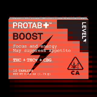 PROTAB+ BOOST [10pk] (200mg D9 THC/70mg THCv/30mg CBG/20mg THCa) by LEVEL