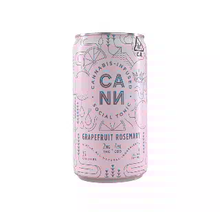 Grapefruit Rosemary 6pk (2mg THC, 4mg CBD per can) by Cann
