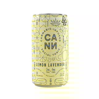 Lemon Lavender 6pk (2mg THC, 4mg CBD per can) by Cann