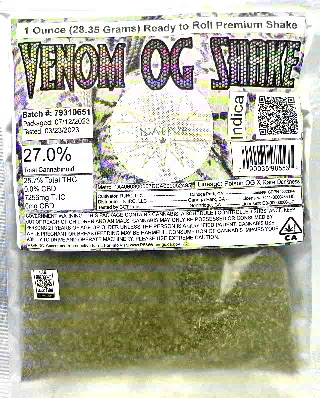Venom OG- Ready-to-Roll Premium Shake by Eighth Brother