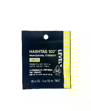 Indica Hashtab - Single 100mg by LEVEL